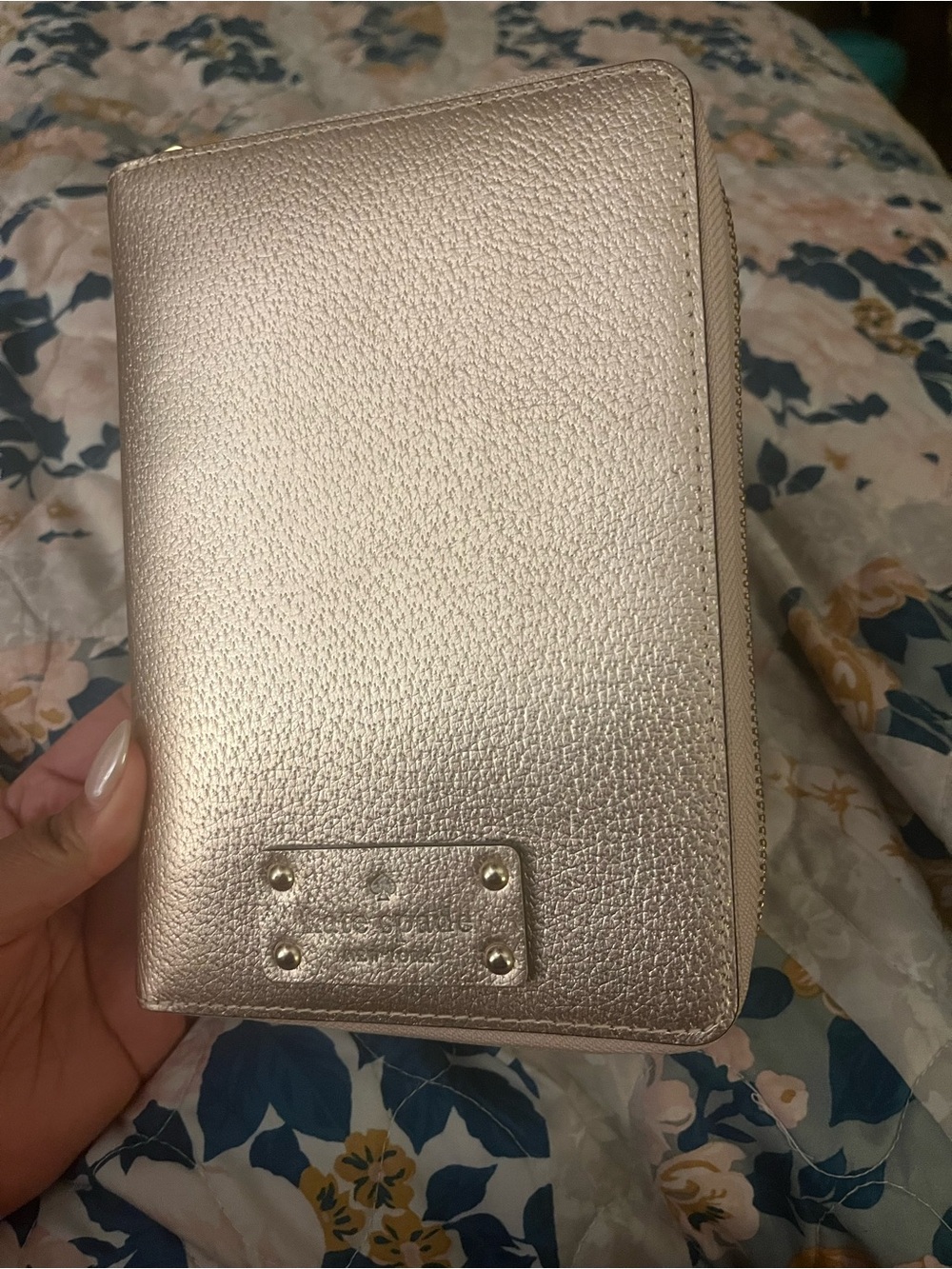 Kate Spade Rosegold zip planner